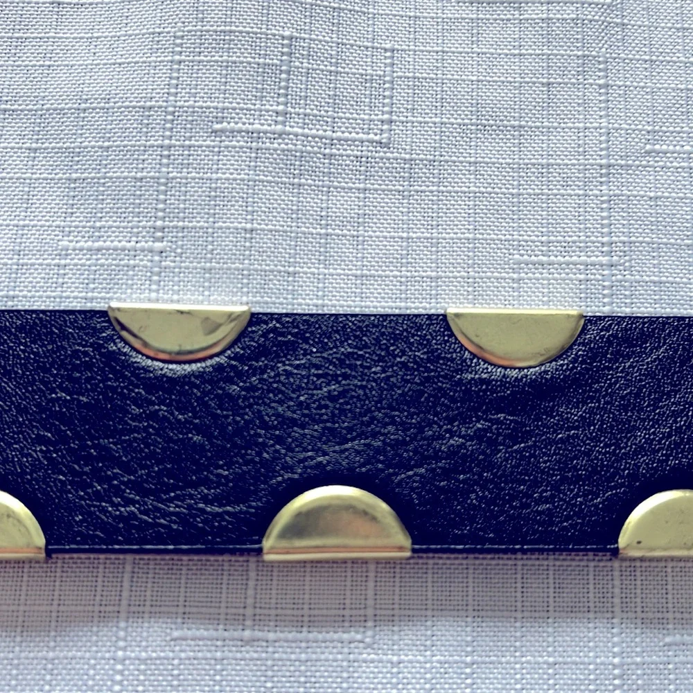 BLACK BELT WITH METALLIC GOLD STUDS